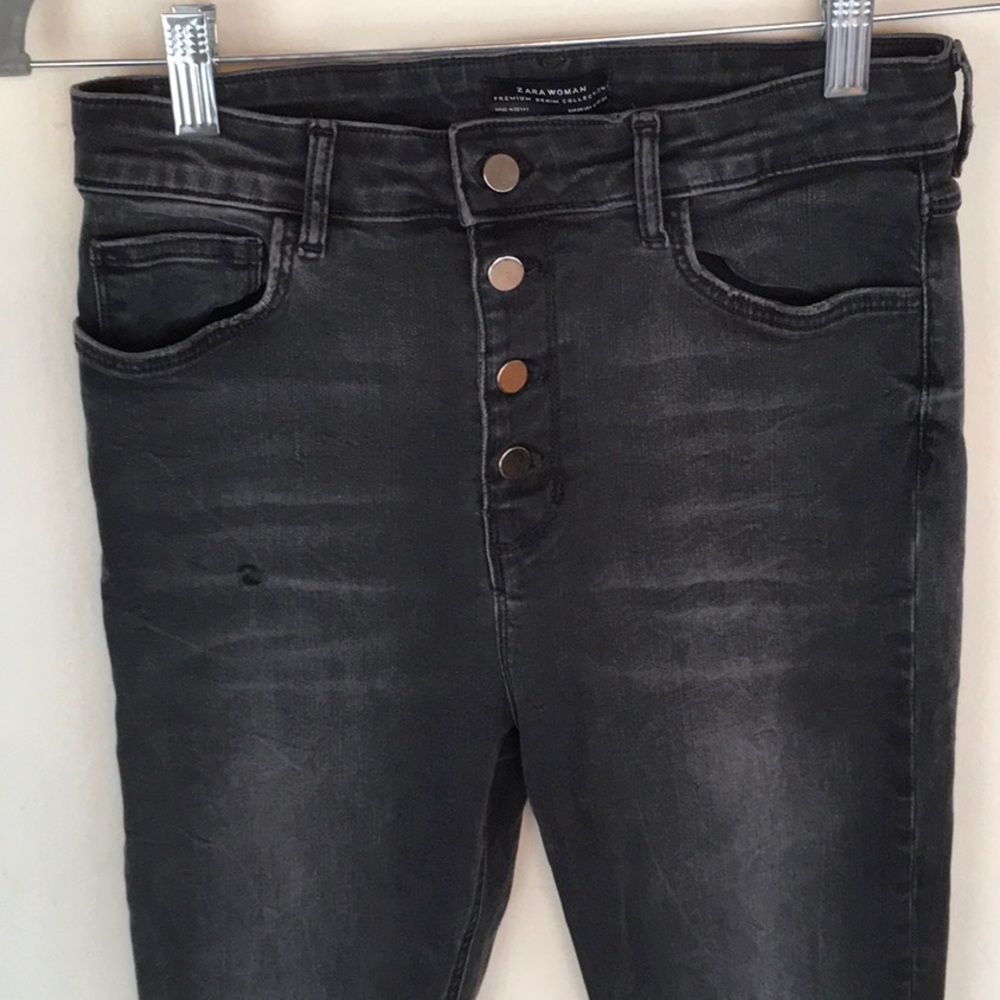 EUC Zara Button fly Skinny Jeans - Picture 2 of 7